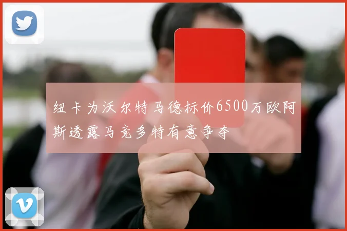 纽卡为沃尔特马德标价6500万欧阿斯透露马竞多特有意争夺